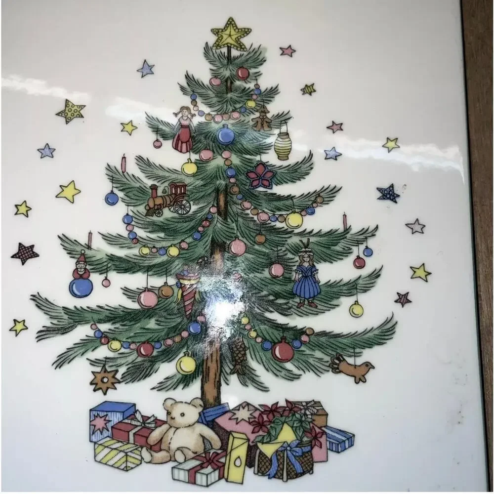 Spode Christmas Tray Hanging Trivet Cheese Board Serving size 6